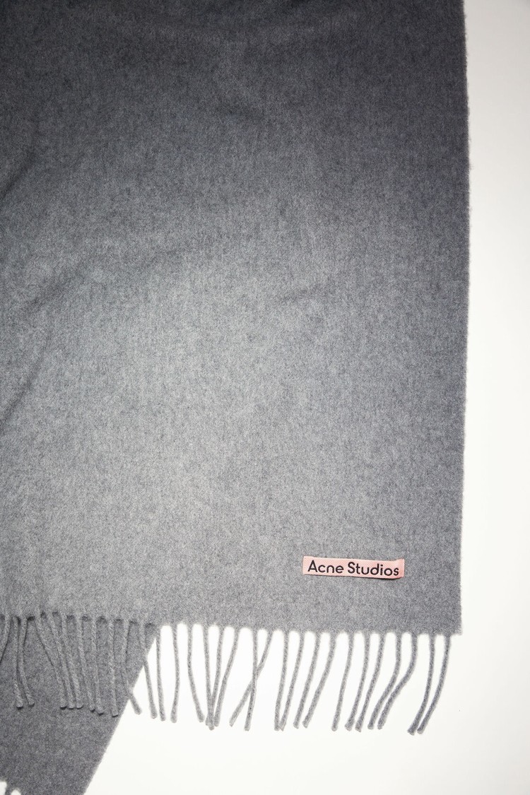 Grey Acne Studios Fringe Cashmere - Oversized Scarf | LOFP-96078