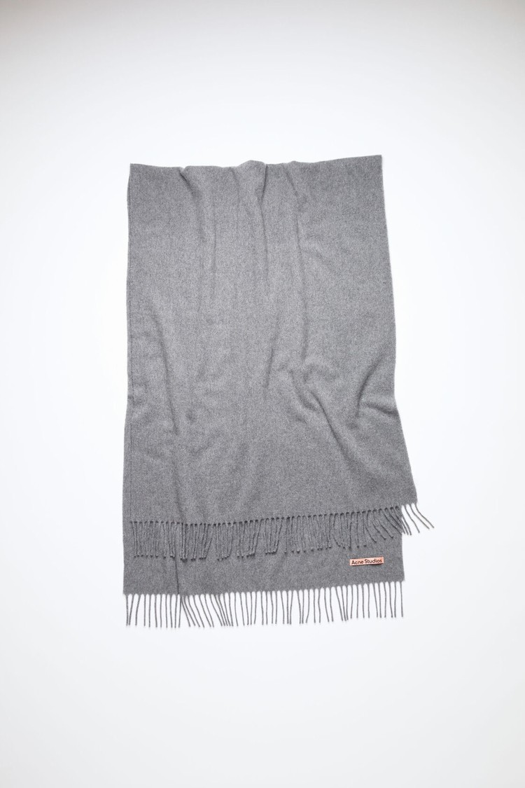 Grey Acne Studios Fringe Cashmere - Oversized Scarf | LOFP-96078