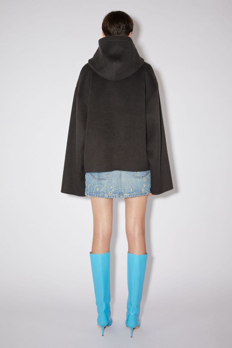 Grey Acne Studios Hooded Women's Hoodie | WQDA-21987