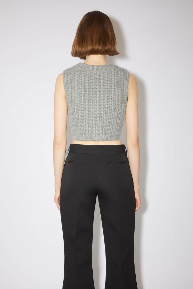 Grey Acne Studios Knitted Top Women's Knitwear | VJGY-81320