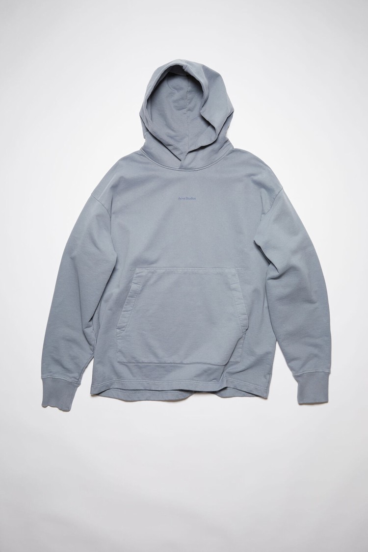 Grey Acne Studios Logo Hooded Men's Hoodie | CJFR-01635