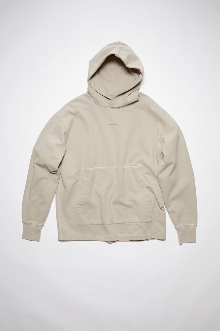 Grey Acne Studios Logo Hooded Men's Hoodie | WFIR-50761