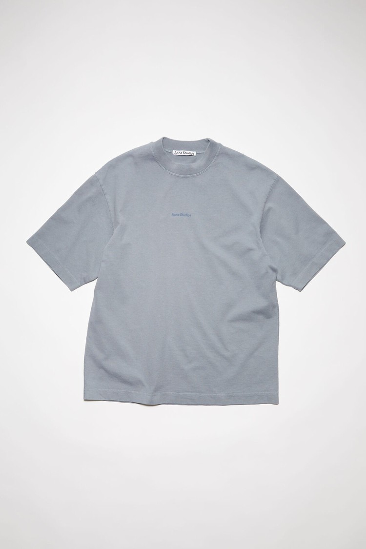 Grey Acne Studios Logo Men's T Shirts | WKYU-35809