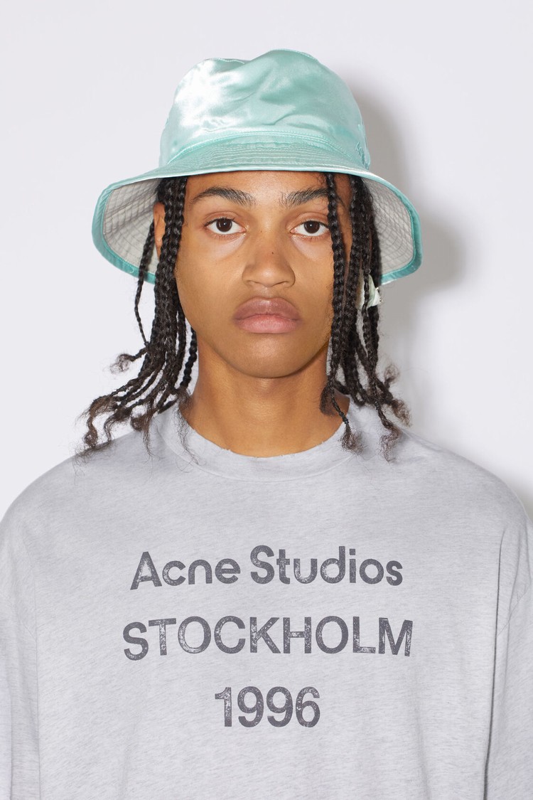 Grey Acne Studios Logo Men's T Shirts | XZWO-57083