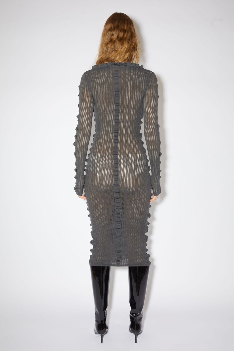 Grey Acne Studios Long Sleeve Women's Dress | HRQM-01973