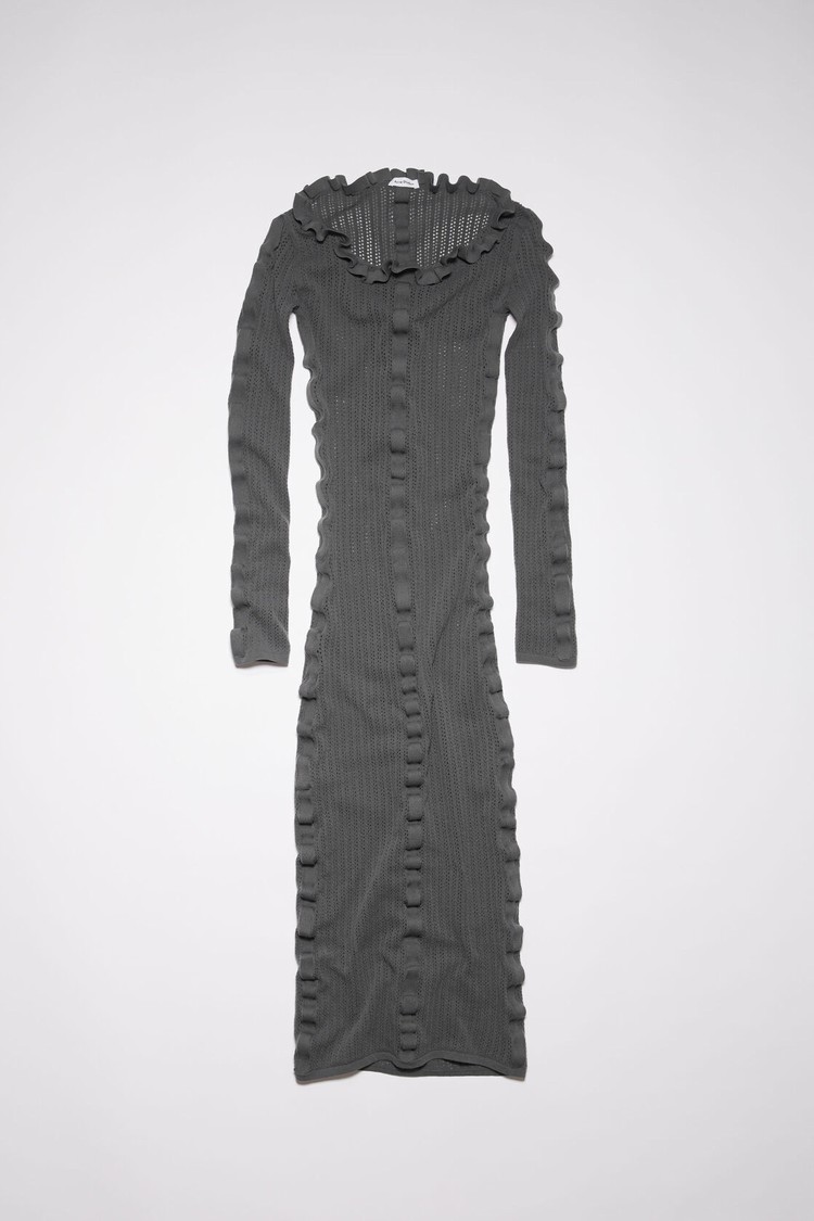 Grey Acne Studios Long Sleeve Women's Dress | HRQM-01973