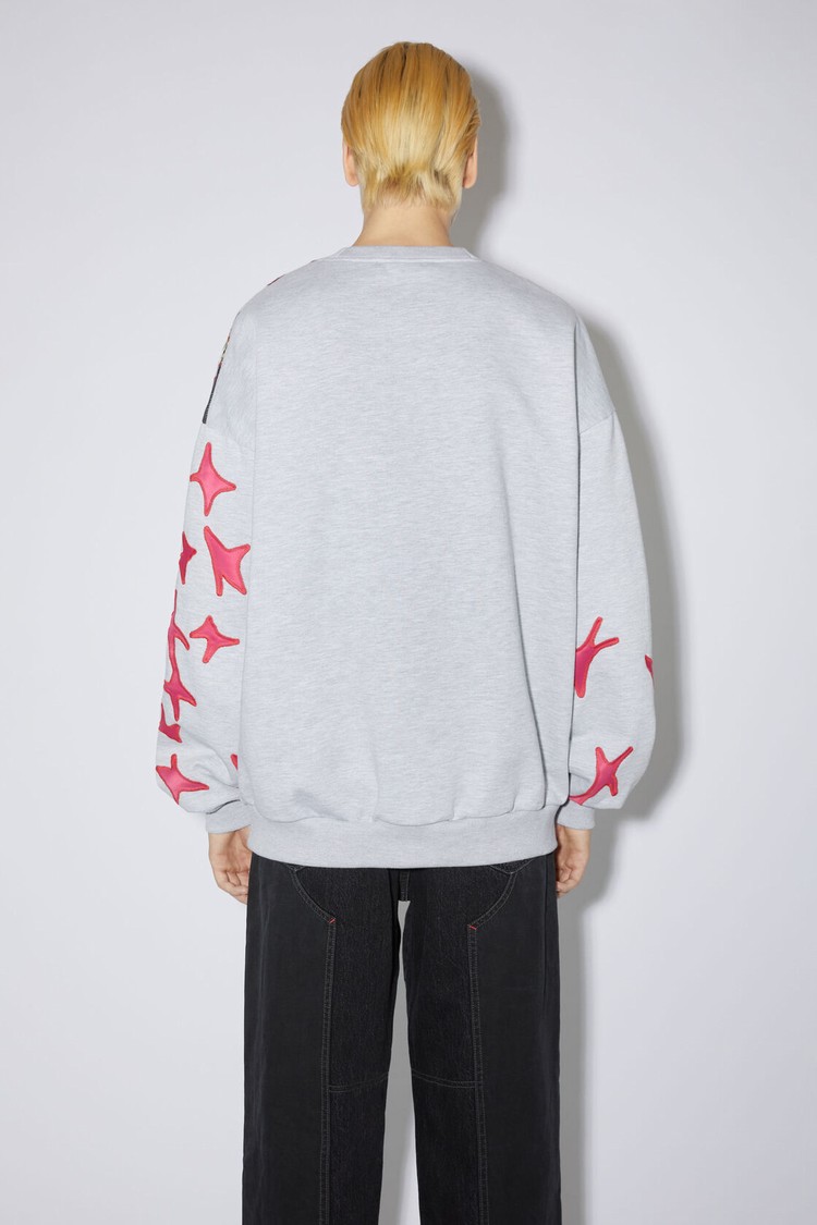 Grey Acne Studios Patchwork Men's Sweatshirts | PSRJ-82760