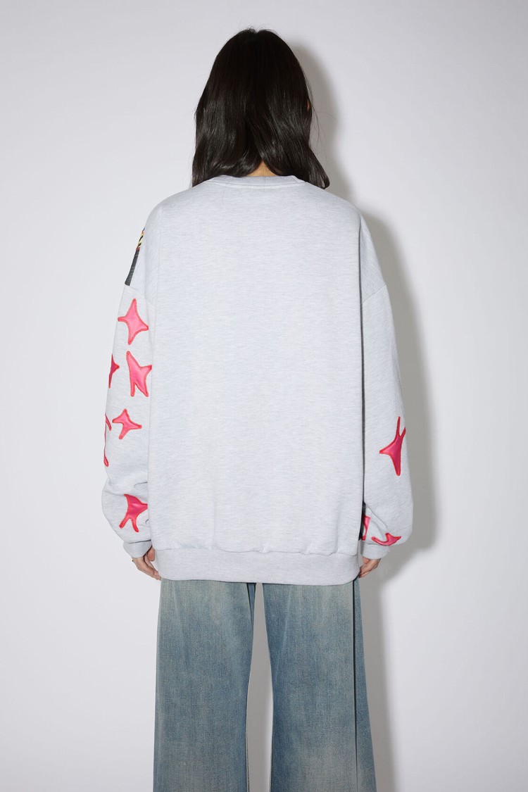 Grey Acne Studios Patchwork Women's Sweatshirts | YXCW-98015