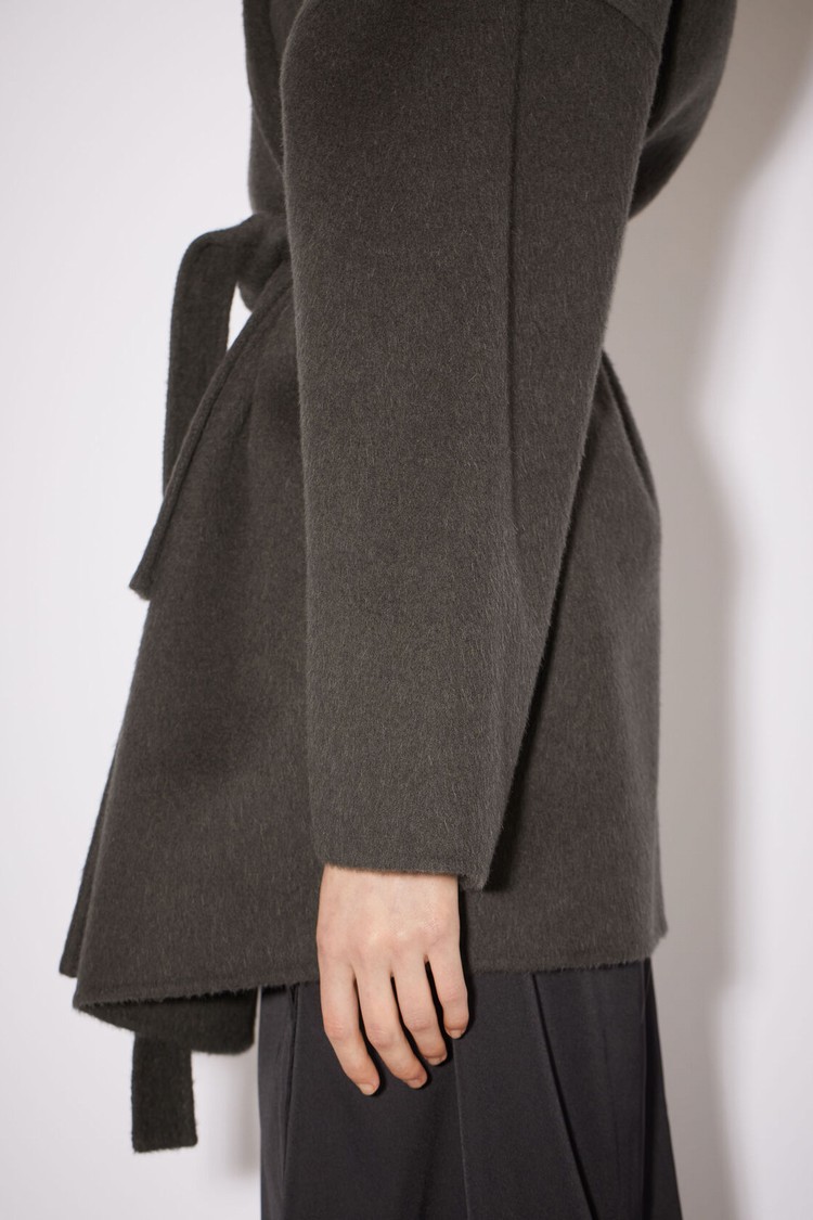 Grey Acne Studios Single-breasted Asymmetric Women's Coats | RXIL-95168