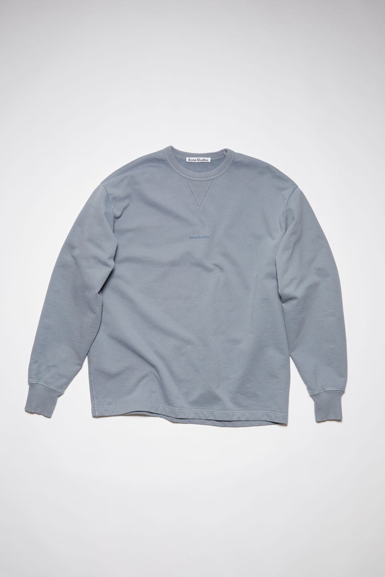 Grey Acne Studios Stamp Logo Men's Sweatshirts | NPYG-38206