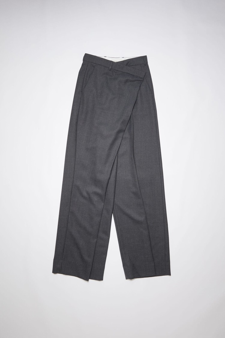 Grey Acne Studios Tailored Wrap Women's Trousers | KVGJ-23689