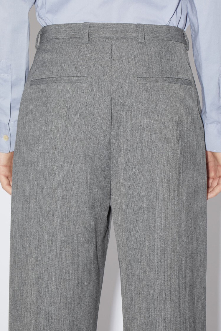 Grey Acne Studios Wool Blend Men's Trousers | BFAG-41539