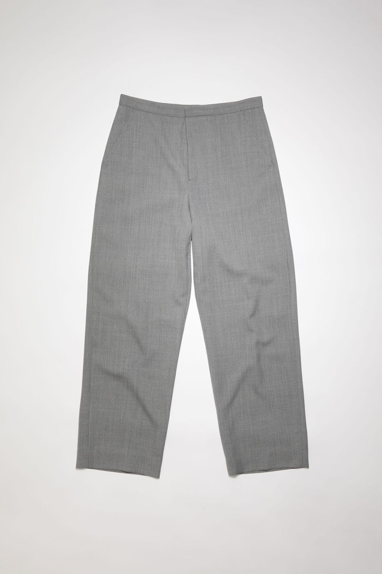 Grey Acne Studios Wool Blend Men's Trousers | BFAG-41539