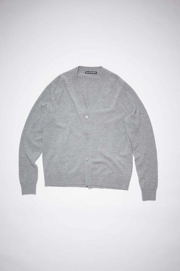 Grey Acne Studios Wool Men's Cardigan | BCRK-48709