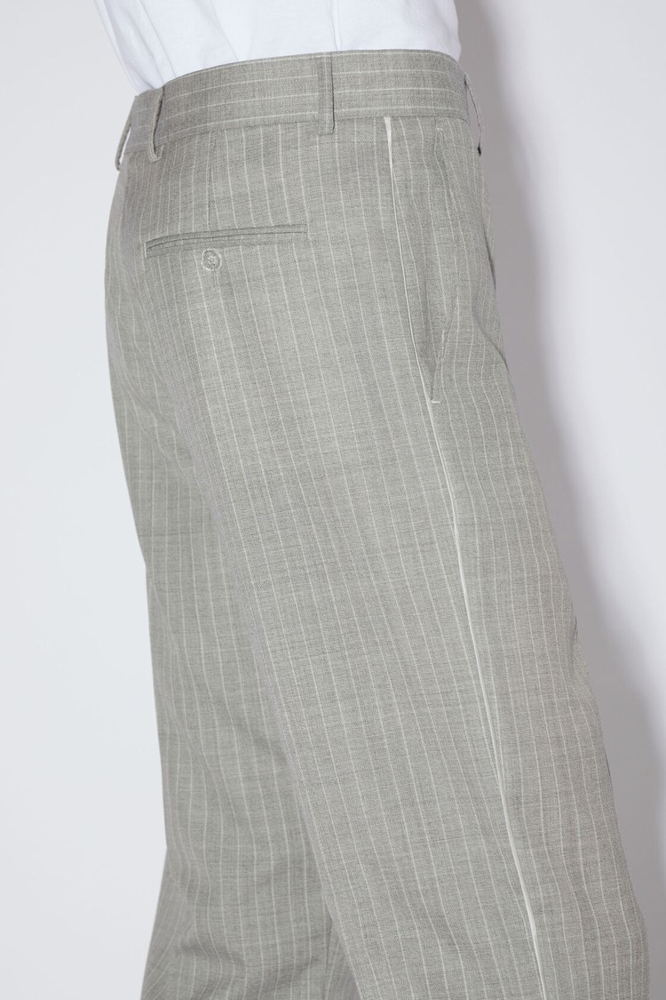 Grey Acne Studios Wool Tailored Men's Trousers | GJUV-96523