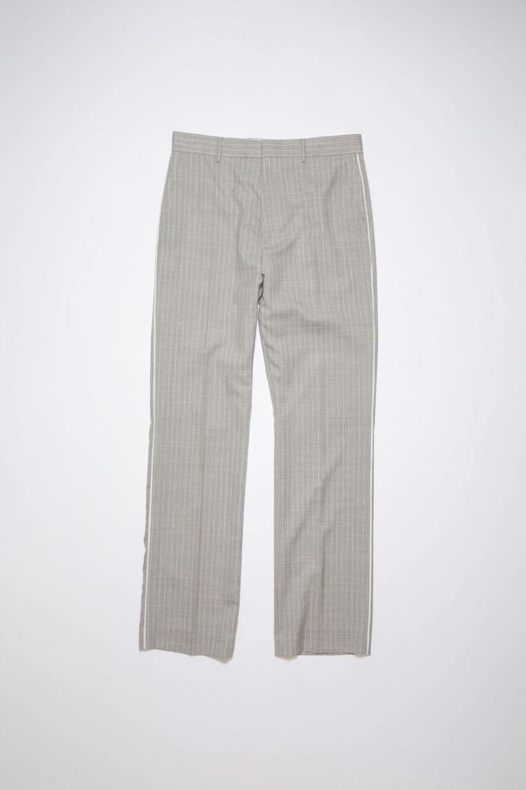 Grey Acne Studios Wool Tailored Men's Trousers | GJUV-96523