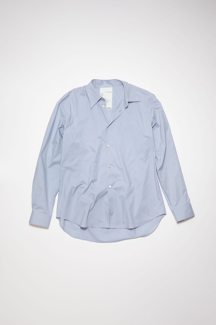 Grey / Blue Acne Studios Button-up Men's Shirts | VWEZ-31258