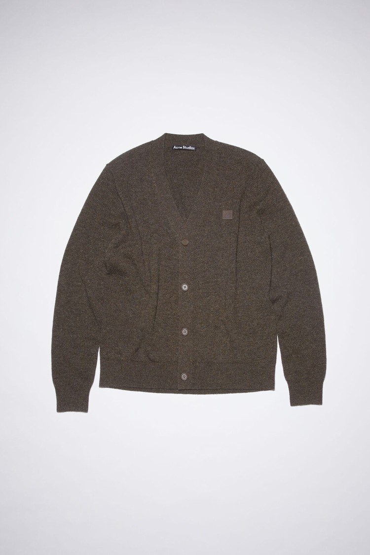 Grey / Brown Acne Studios Wool Knit Men's Cardigan | XWSY-09385