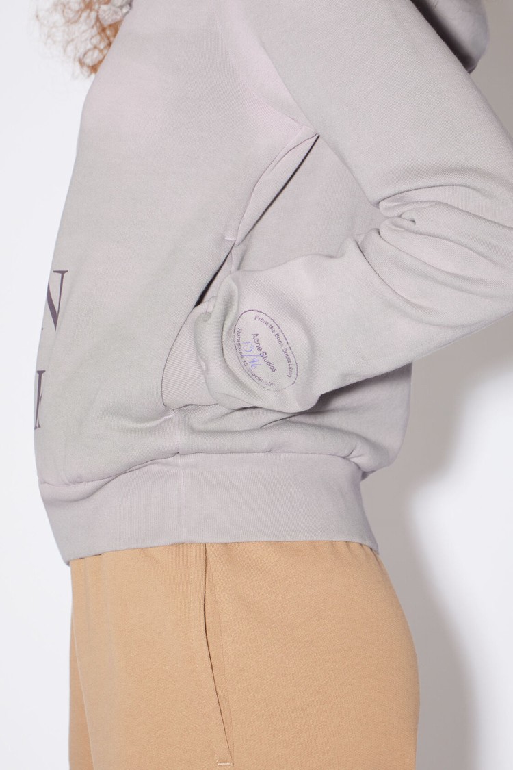 Grey / Purple Acne Studios Heat Reactive Hooded Women's Hoodie | SKIL-40319