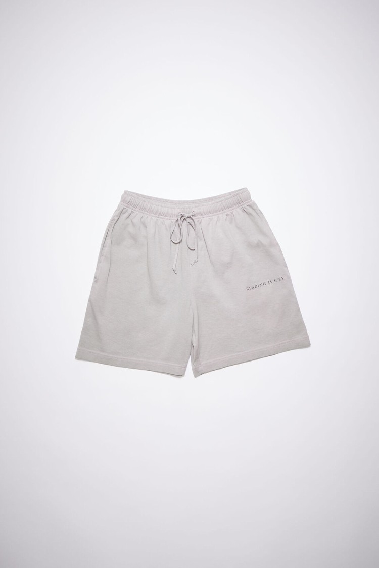 Grey / Purple Acne Studios Printed Men's Shorts | DXOQ-48917