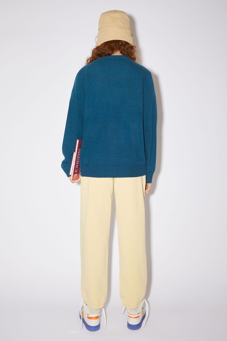 Indigo Acne Studios Wool Knit Women's Cardigan | TNGY-89251