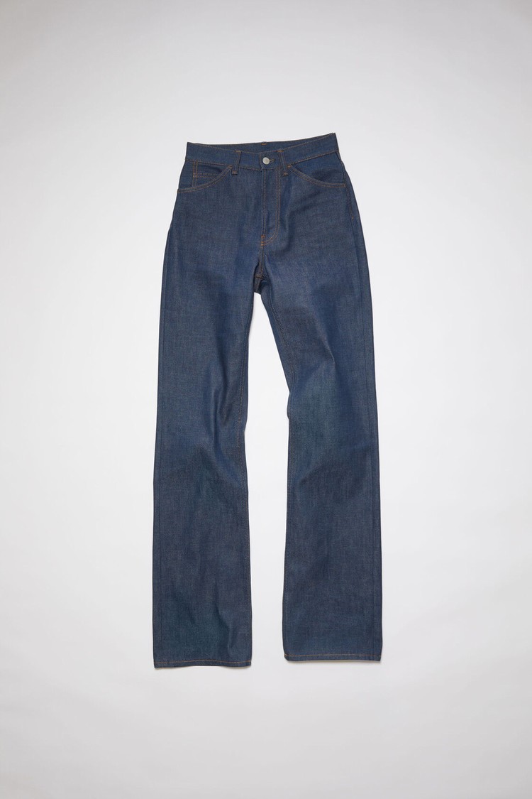 Indigo / Blue Acne Studios Regular Fit - 1977 Women's Jeans | JWQB-68394