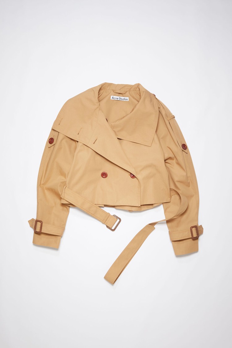 Khaki / Beige Acne Studios Trench Women's Jackets | DRNV-85710