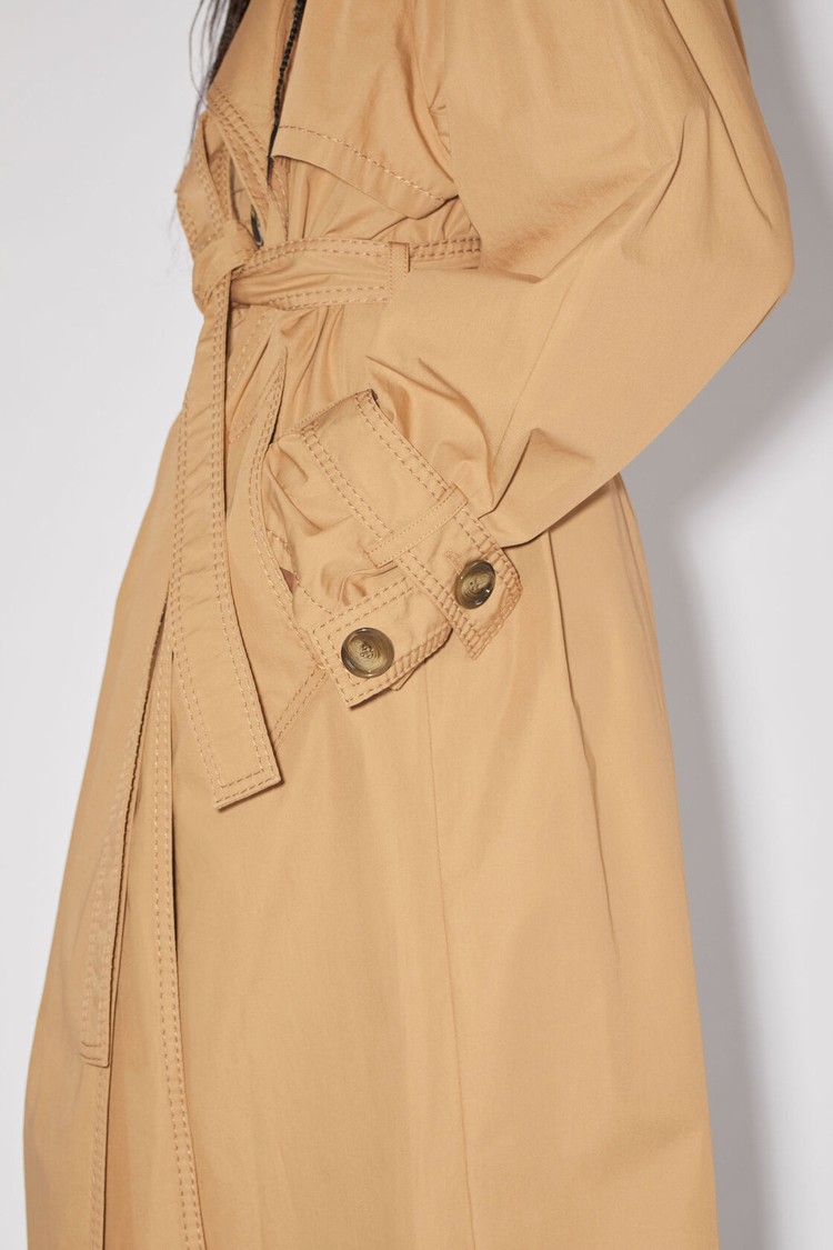 Khaki / Beige Acne Studios Trench Women's Coats | VDUH-31495