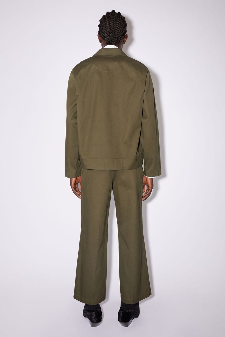 Khaki / Green Acne Studios Casual Men's Jackets | DCPO-15703