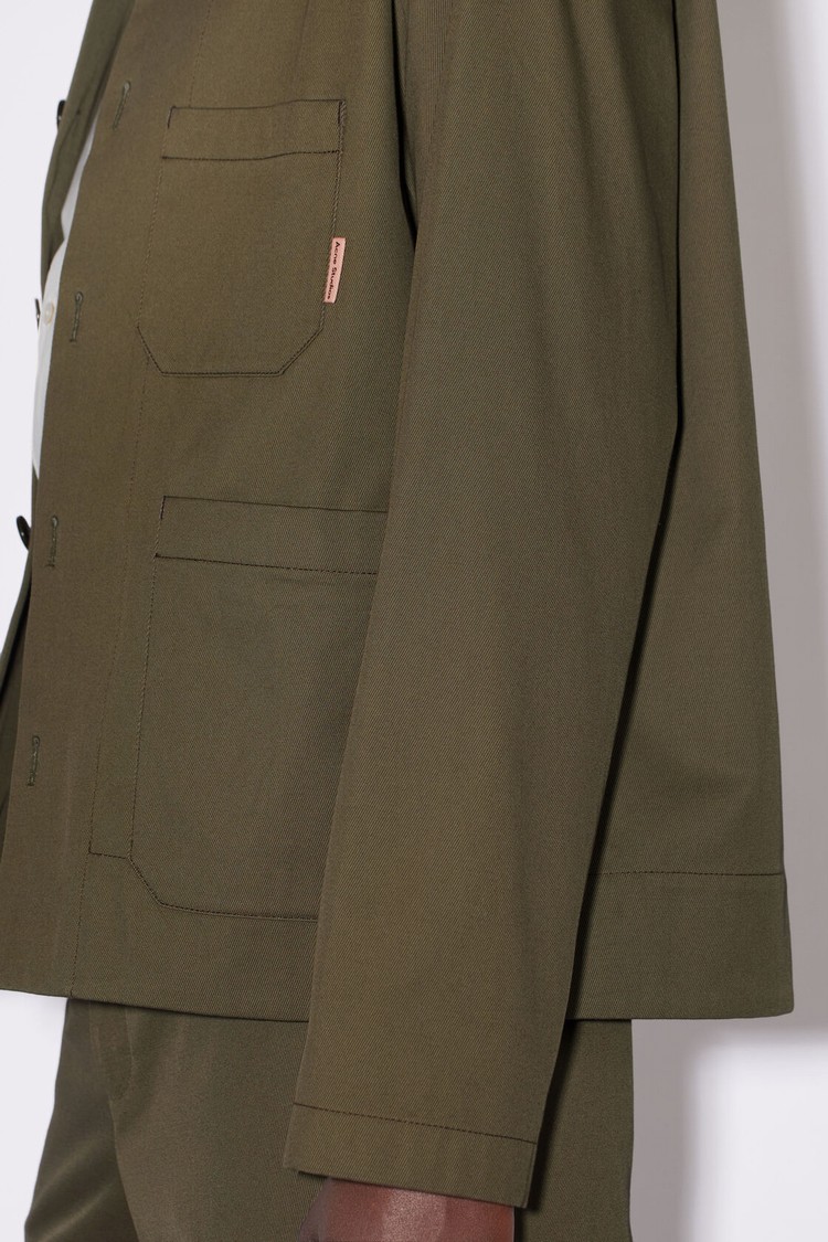 Khaki / Green Acne Studios Casual Men's Jackets | DCPO-15703