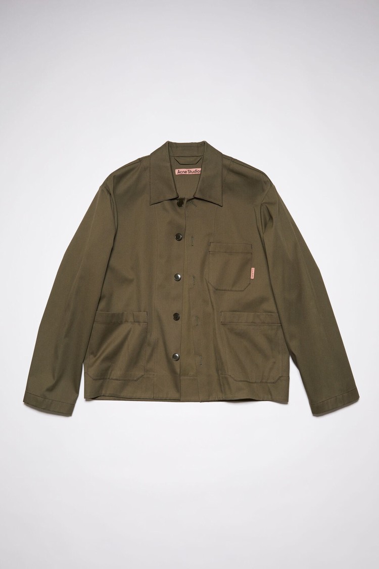 Khaki / Green Acne Studios Casual Men's Jackets | DCPO-15703