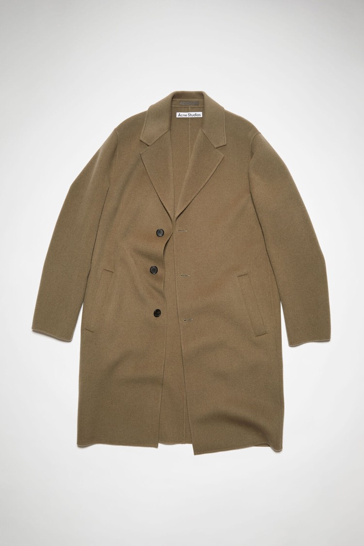 Khaki / Green Acne Studios Single Breasted Men's Coats | WOKR-26943