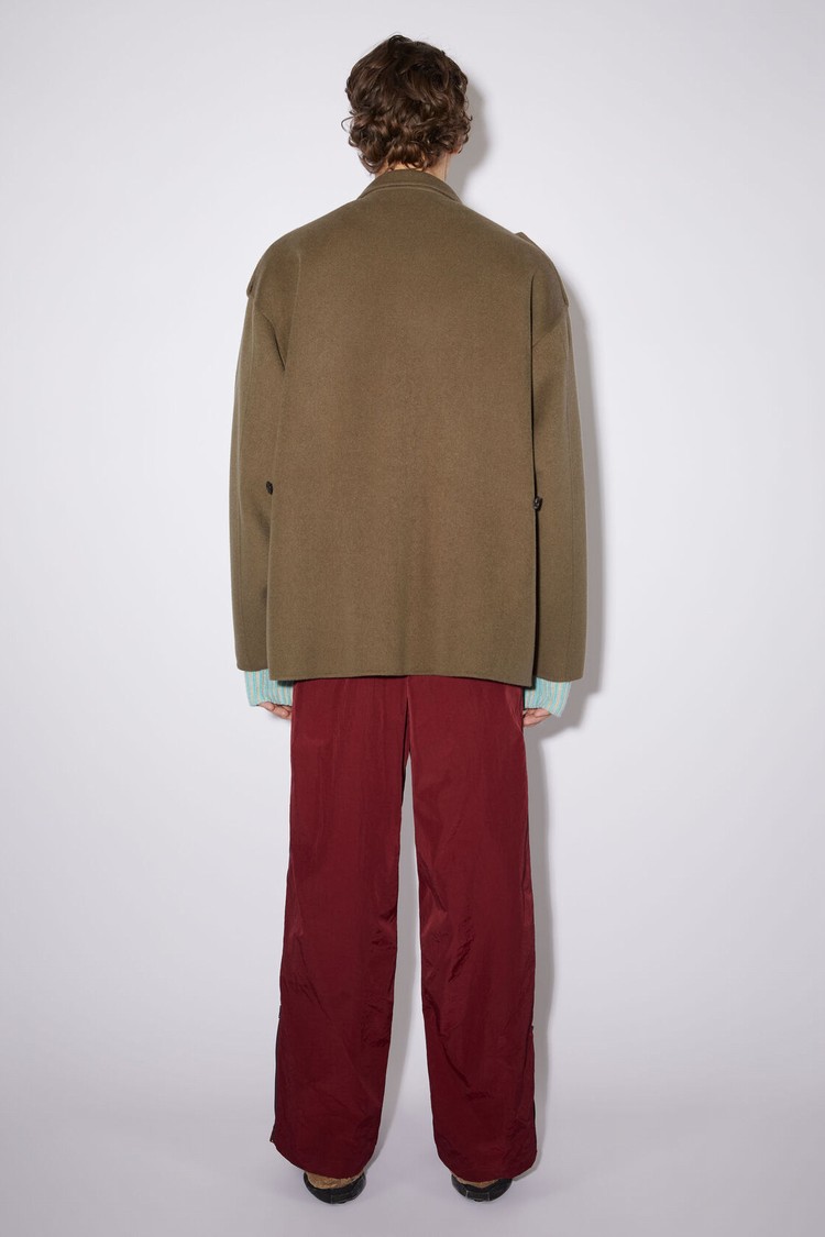 Khaki / Green Acne Studios Wool Men's Jackets | LKXU-91874