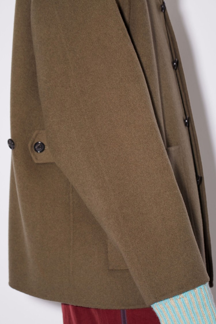 Khaki / Green Acne Studios Wool Men's Jackets | LKXU-91874