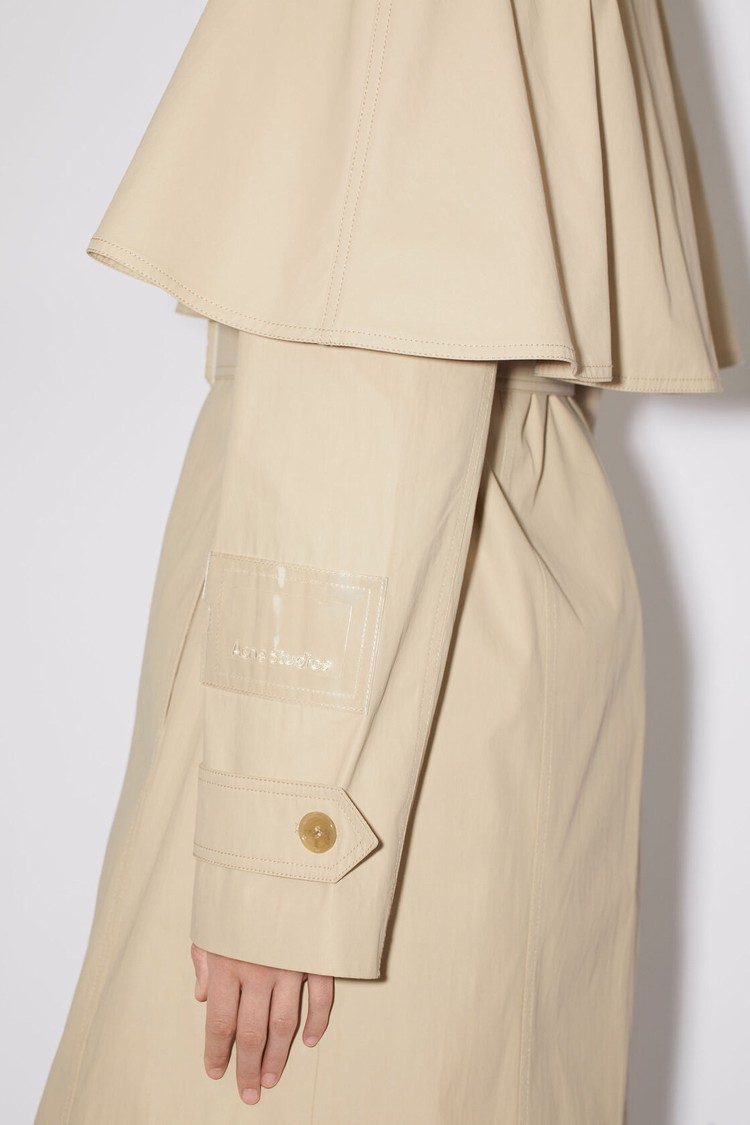 Light Beige Acne Studios Belted Trench Women's Coats | JKEY-16902