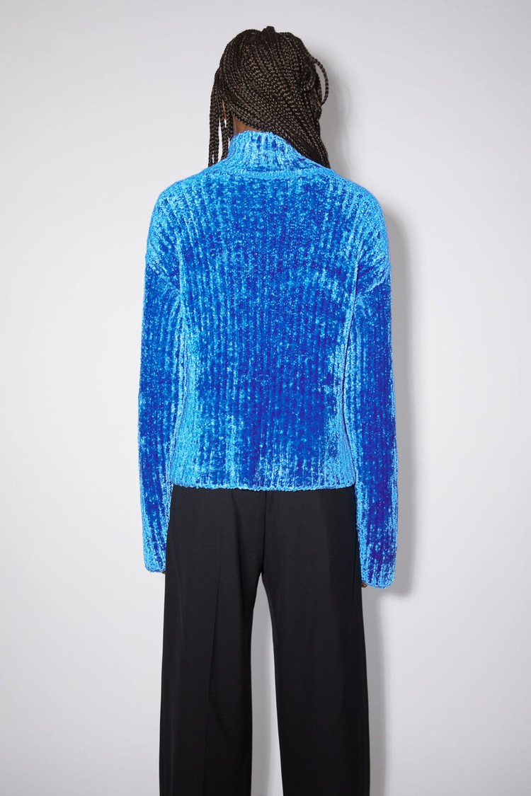 Light Blue Acne Studios Chenille Jumper Women's Knitwear | VYAF-25409