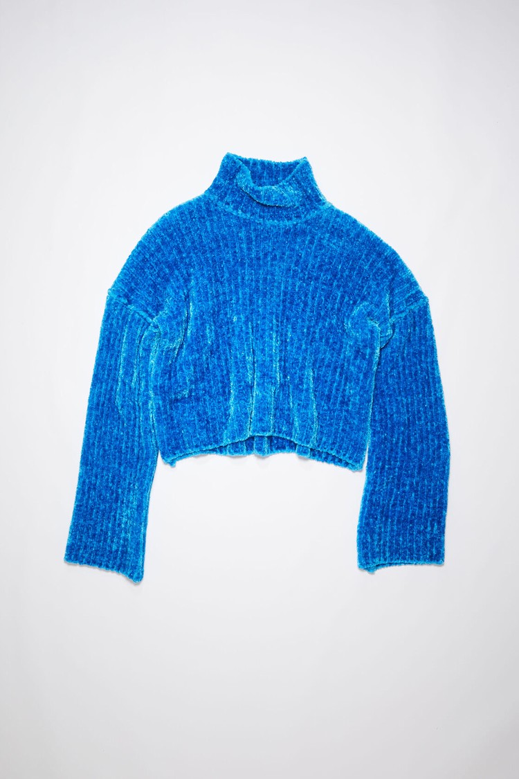 Light Blue Acne Studios Chenille Jumper Women's Knitwear | VYAF-25409