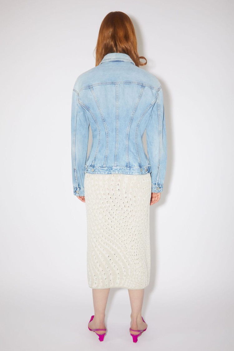 Light Blue Acne Studios Denim - Regular Fit Women's Jackets | FTLJ-02853