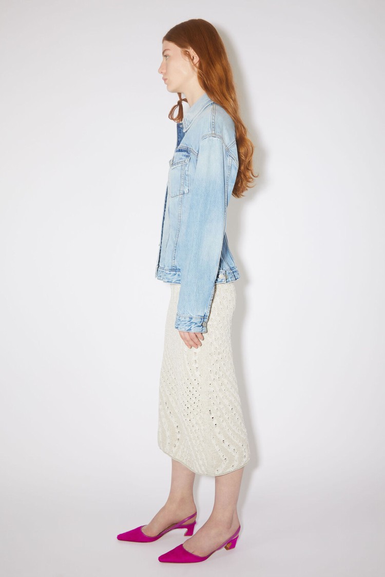 Light Blue Acne Studios Denim - Regular Fit Women's Jackets | FTLJ-02853