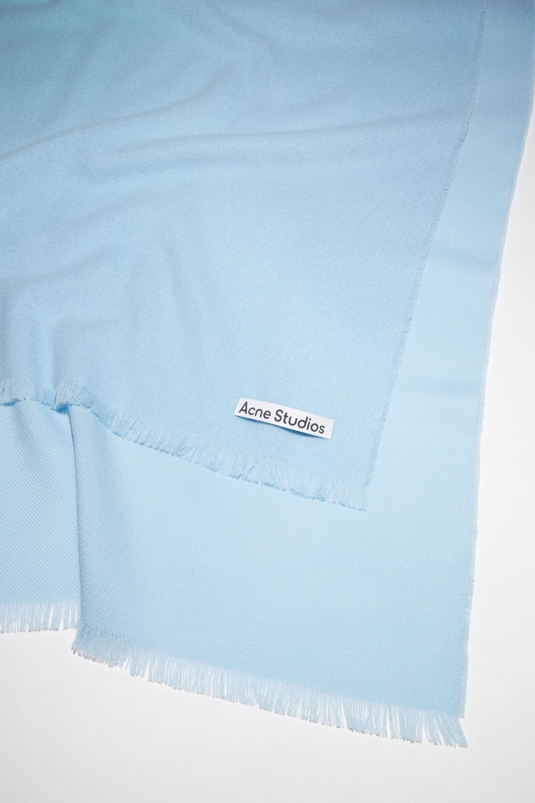 Light Blue Acne Studios Light Wool - Oversized Scarf | CIZA-13692