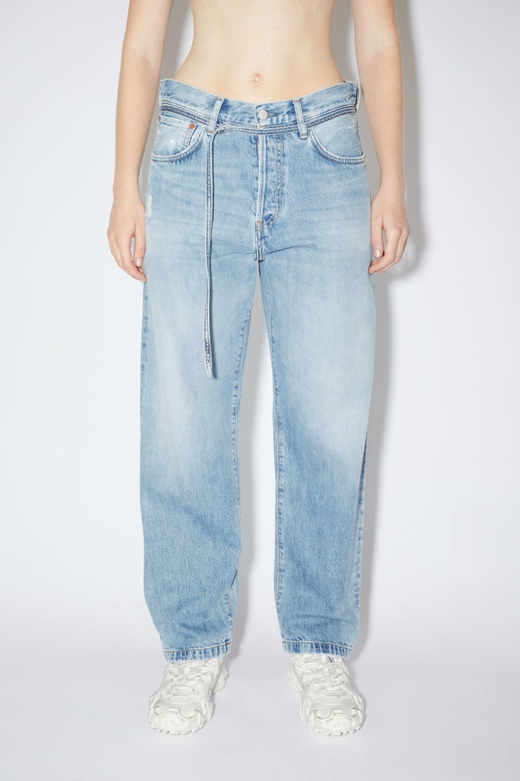 Light Blue Acne Studios Loose Fit - 1991 Toj Women\'s Jeans | EDWQ-29051