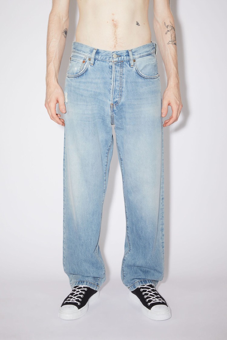 Light Blue Acne Studios Loose Fit - 1991 Toj Men's Jeans | QFAJ-06851