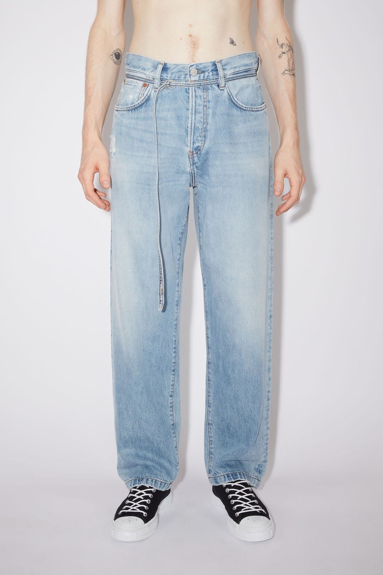 Light Blue Acne Studios Loose Fit - 1991 Toj Men\'s Jeans | QFAJ-06851