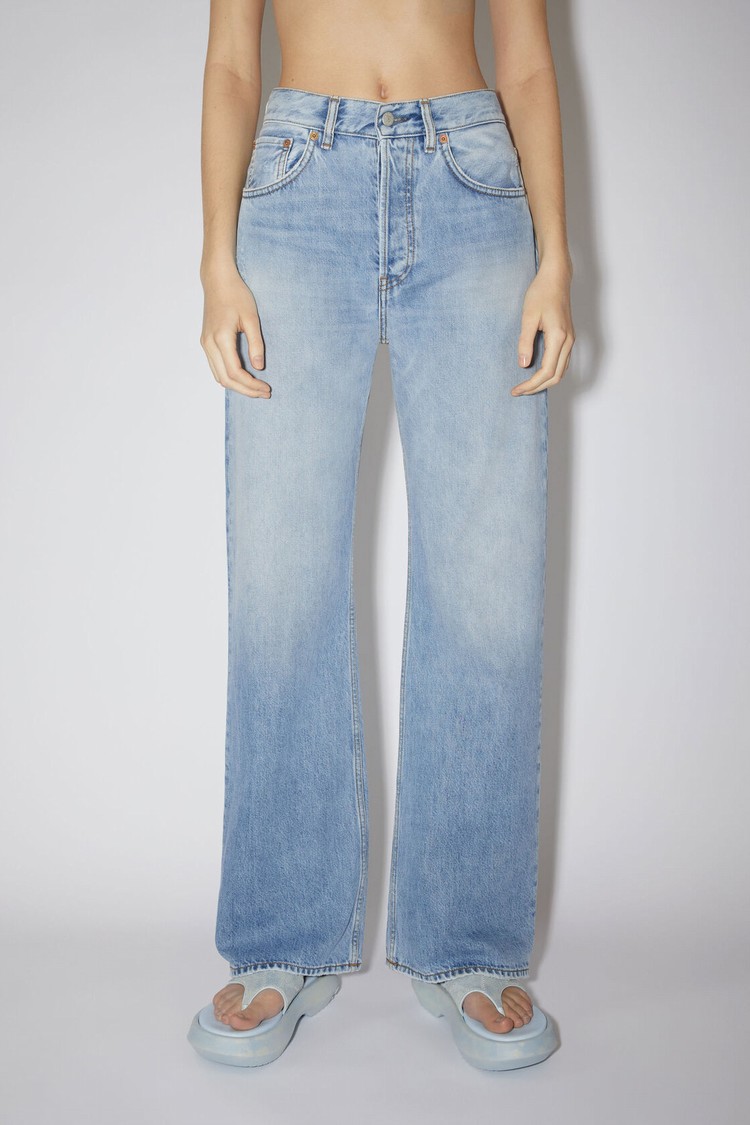 Light Blue Acne Studios Loose Fit - 2021 Women\'s Jeans | VQZY-25076