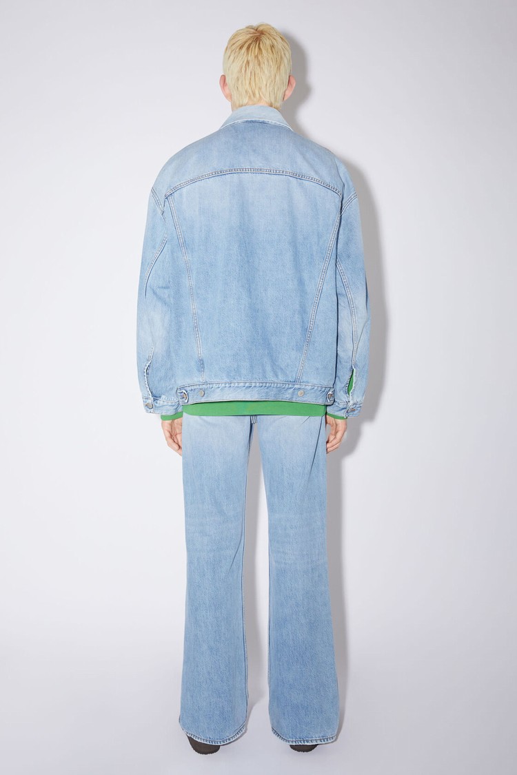 Light Blue Acne Studios Loose Fit Denim Men's Jackets | IGVM-08561