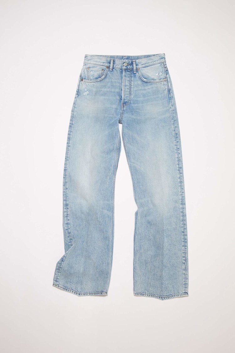 Light Blue Acne Studios Relaxed Fit - 2022 Women's Jeans | RSTG-51293