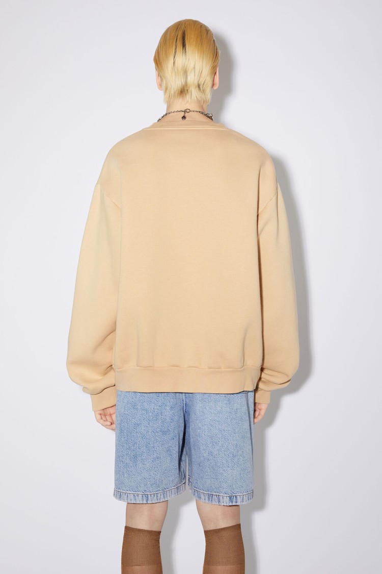 Light Brown Acne Studios Crew Neck Men's Sweatshirts | KDSI-76519