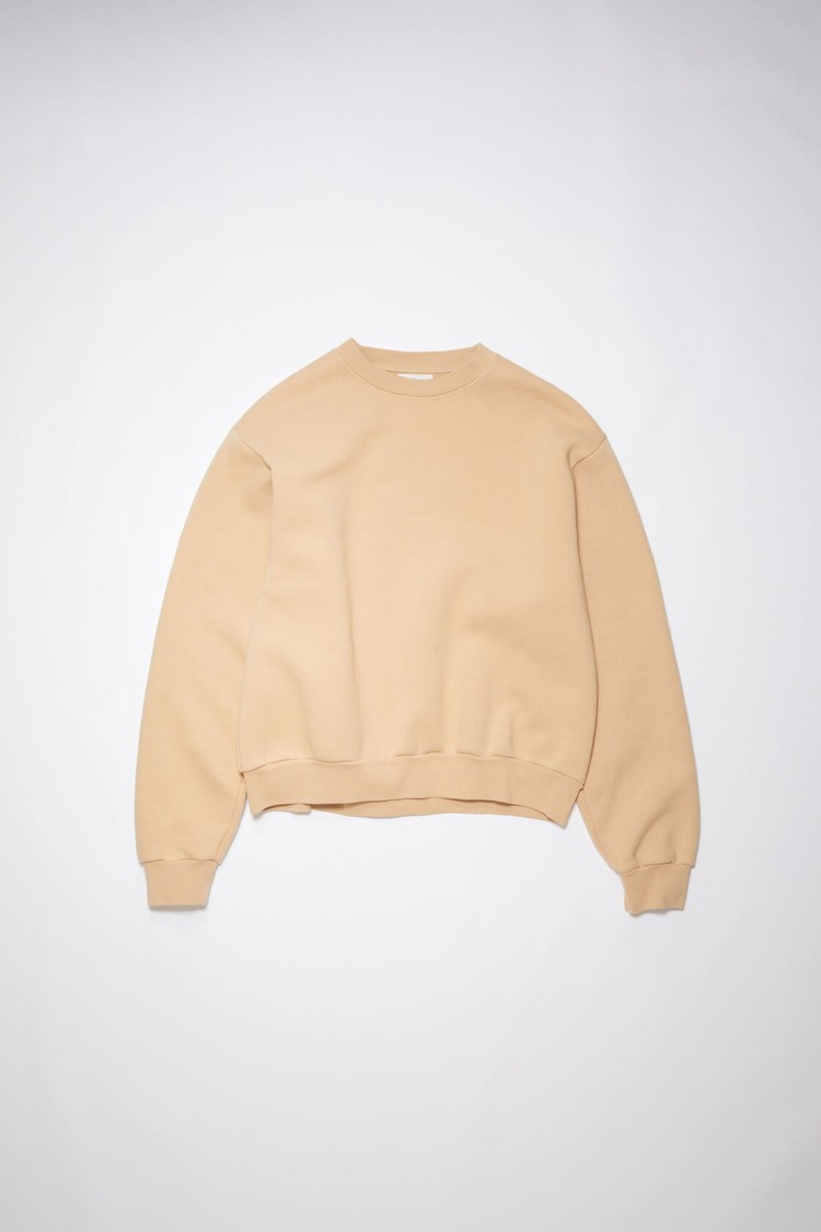 Light Brown Acne Studios Crew Neck Men's Sweatshirts | KDSI-76519