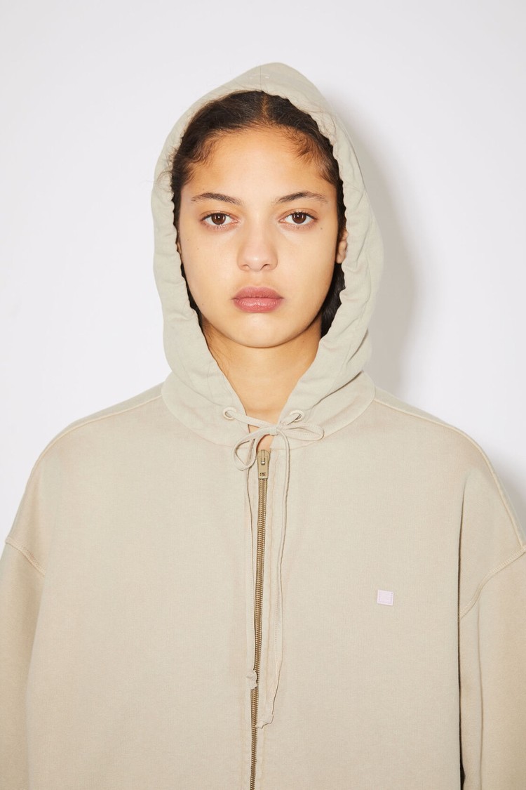 Light Brown / Beige Acne Studios Hooded Women's Hoodie | ERVY-16753