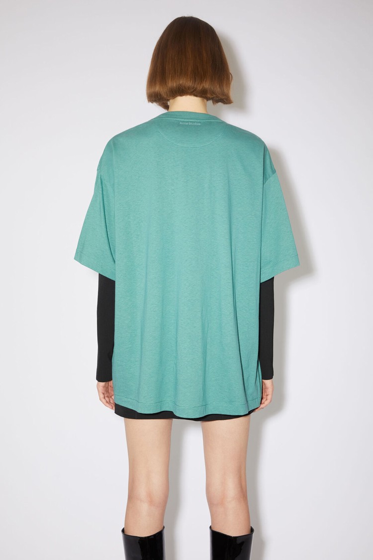 Light Green Acne Studios Printed Women's T Shirts | KHOW-57294